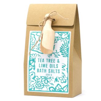 Pack of 500g Bath Salt -Tea Tree & Lime