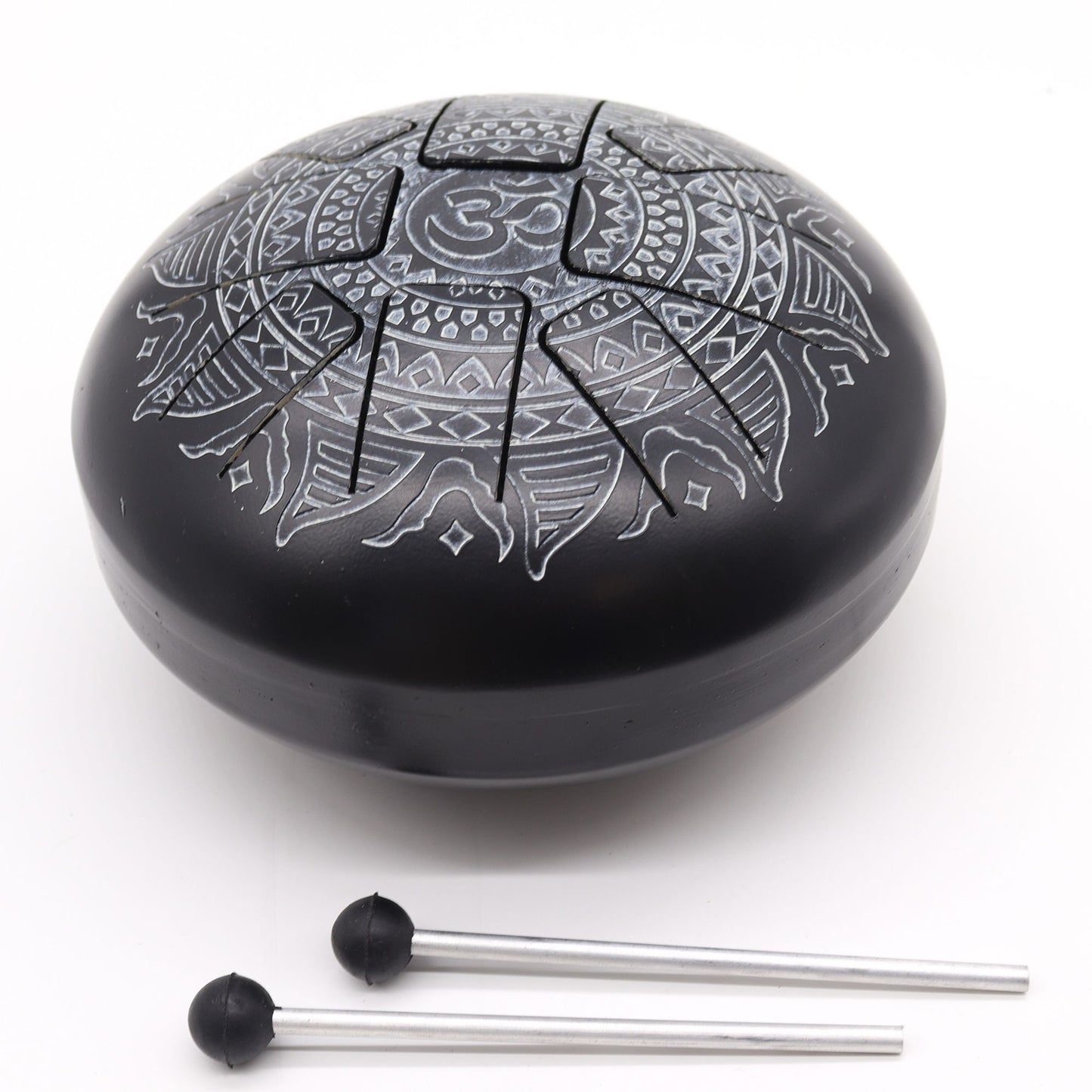 Med Steel Tongue Happy Drums Om Mandala Engraved- 22x15cm