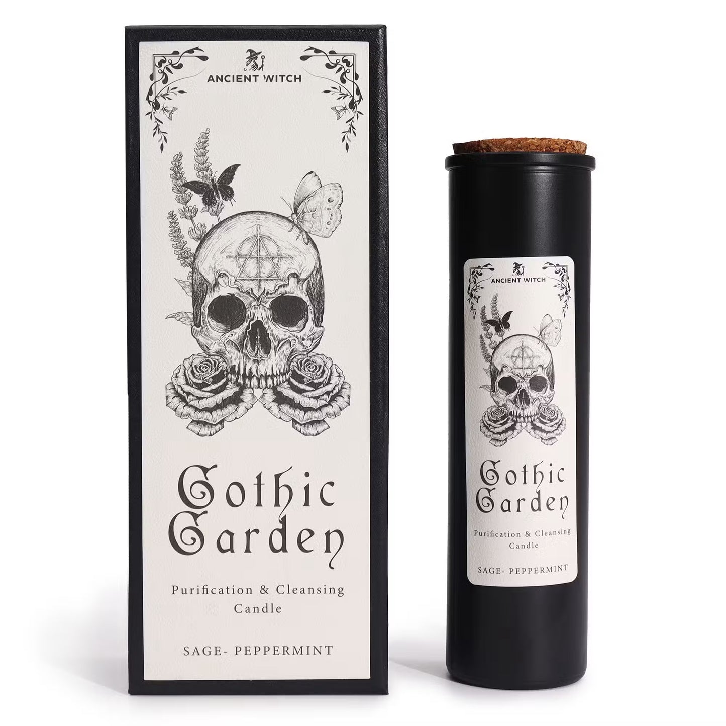 Bougie de purification de sorcières anciennes – Jardin gothique – Purification et Nettoyage