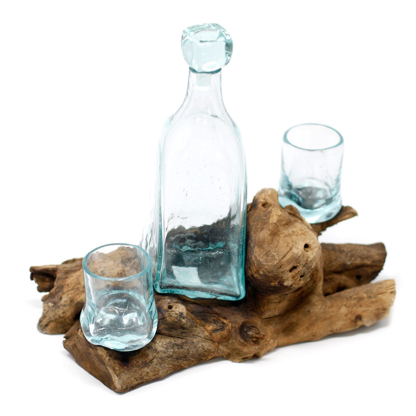 Molton Glass on Wood - Whisky Set
