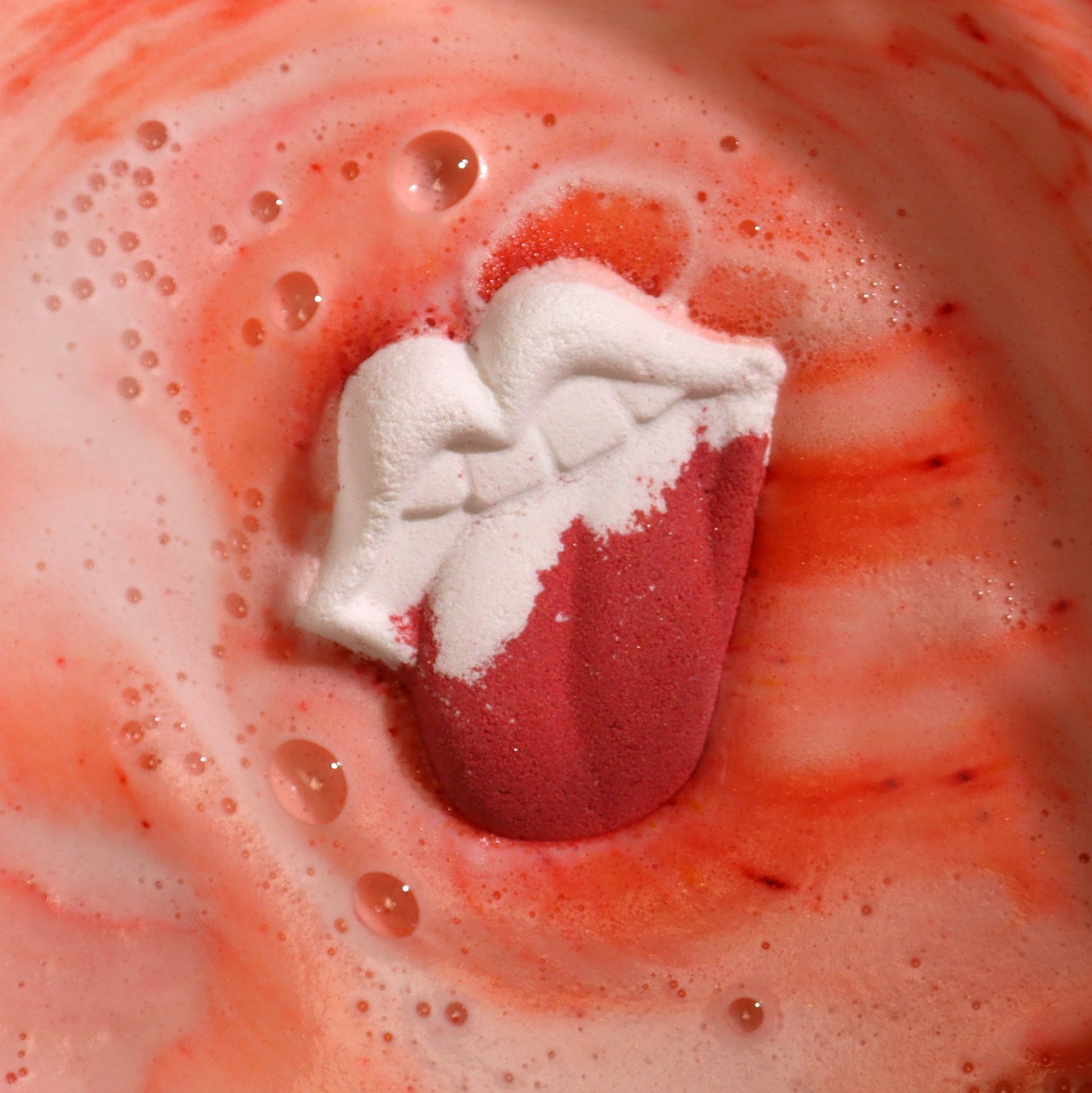Lips Bathbomb 60g - Raspberry & Pomegranate