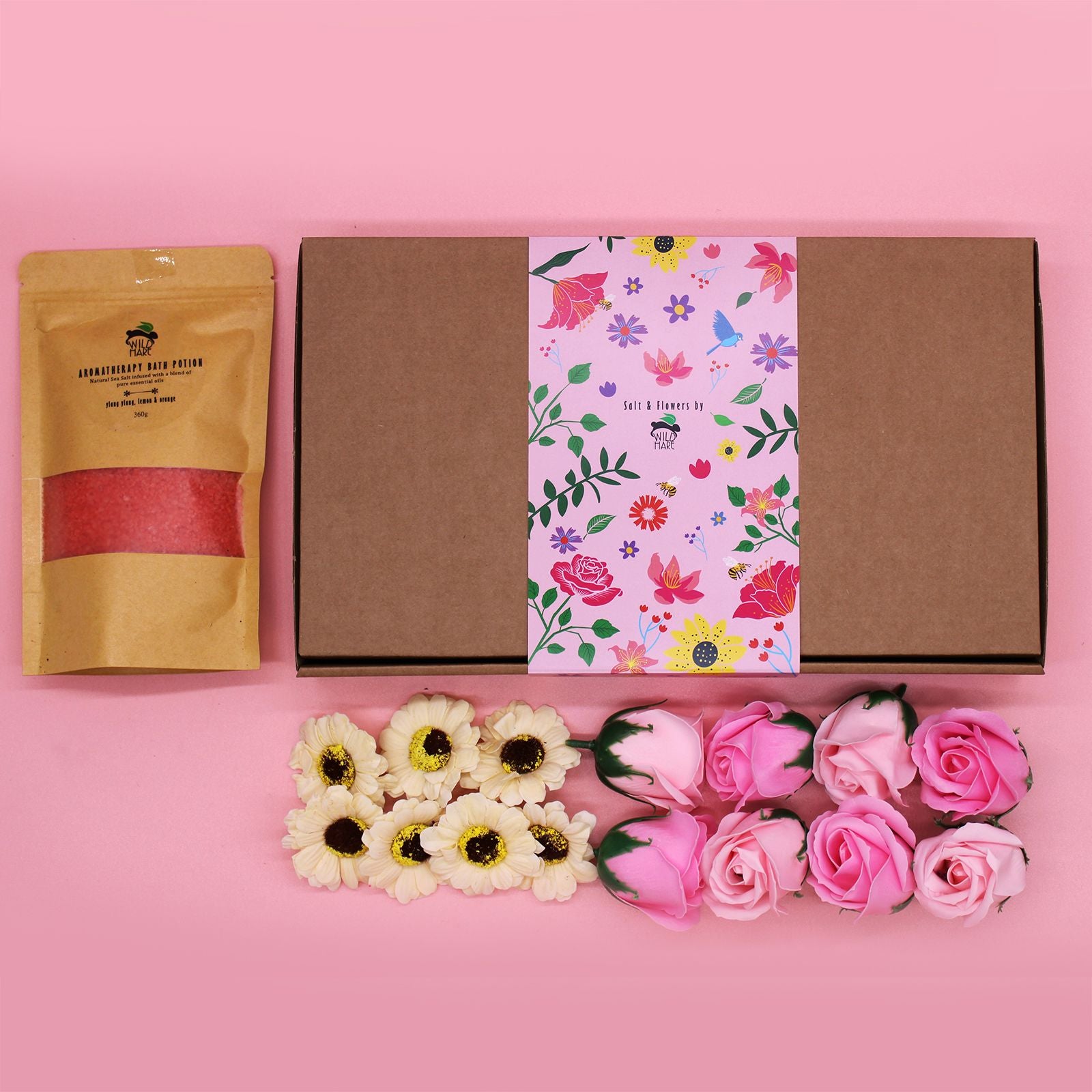 Wild Hare Salt & Flowers Set- Passion