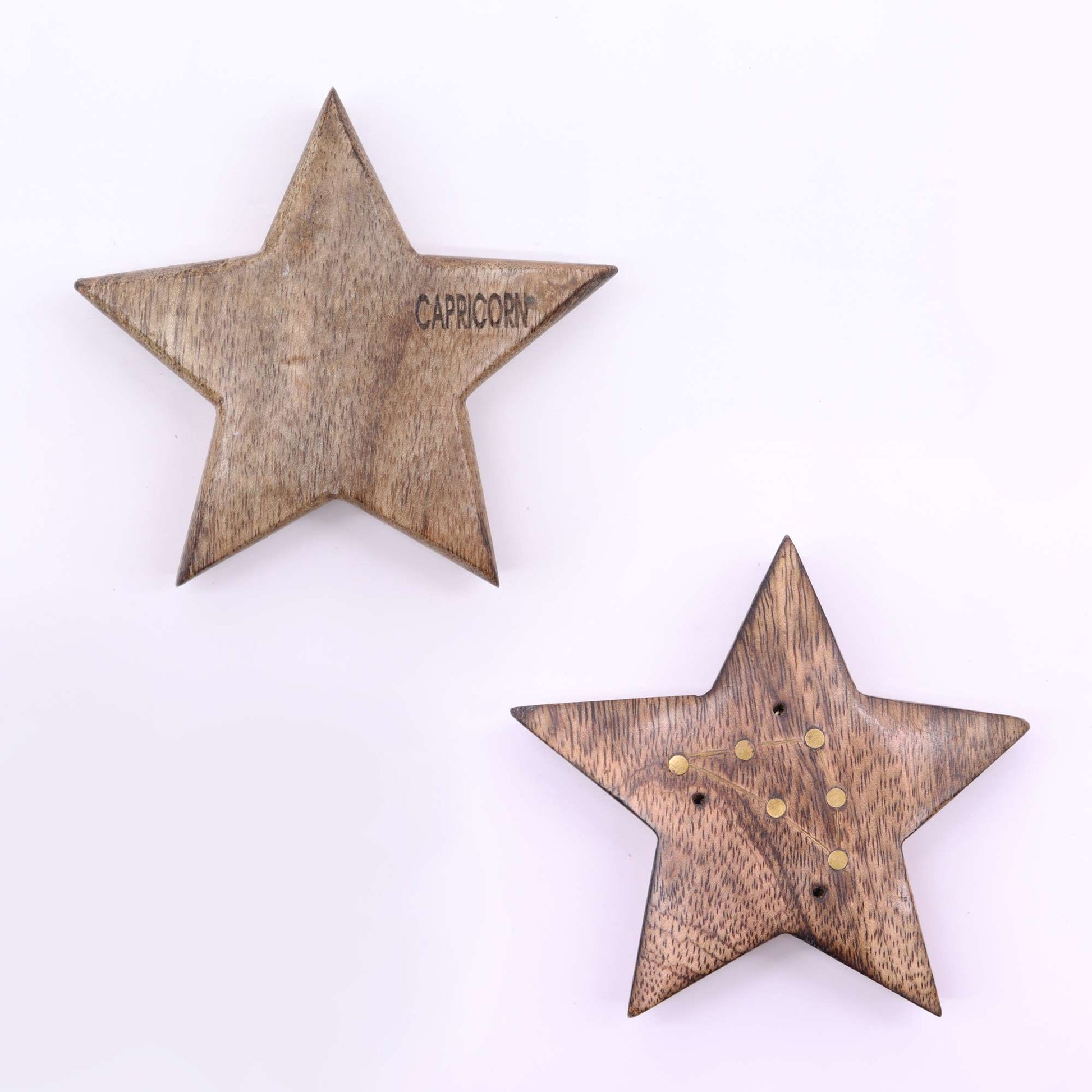 Engraved and Brass Zodiac Sign Incense Burners - Star