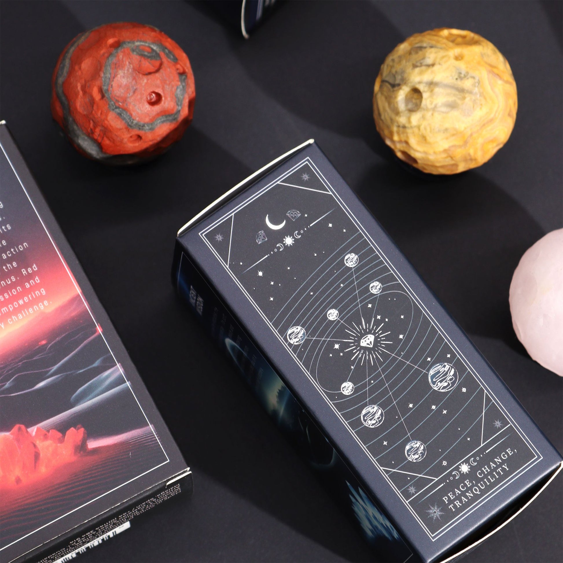 Red Jasper Planet on a Sola Goldstone Stand - 40mm  (30x15mm stand)