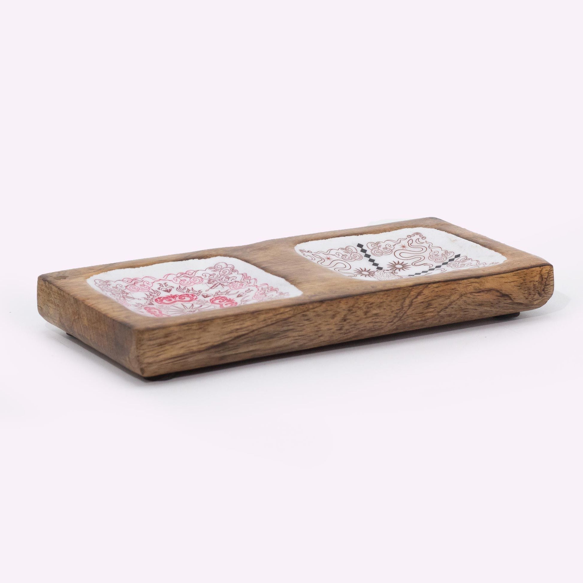Double Trinket Tray 20x10x2.5cm - Hop Hare