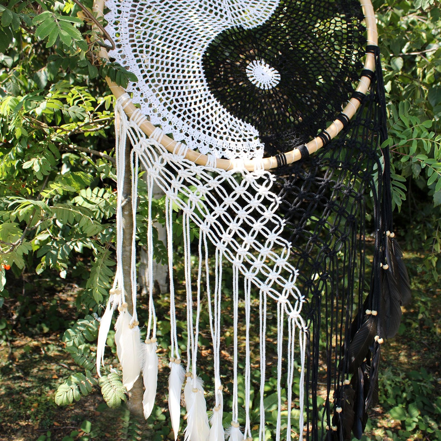 Bali Dreamcatchers - Extra Large Ying Yang D: 50cm